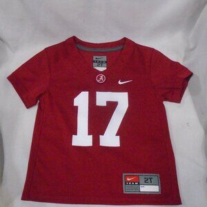 Nike Untouchable Football Alabama Crimson Tide #17 Jersey Size 2T 2 Toddler